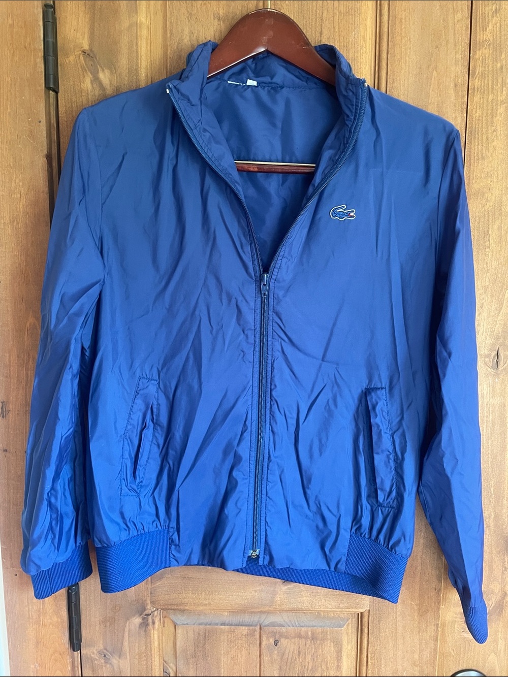 🐊 Vintage Lacoste Blue Lightweight Zip-Up Windbreaker Jacket